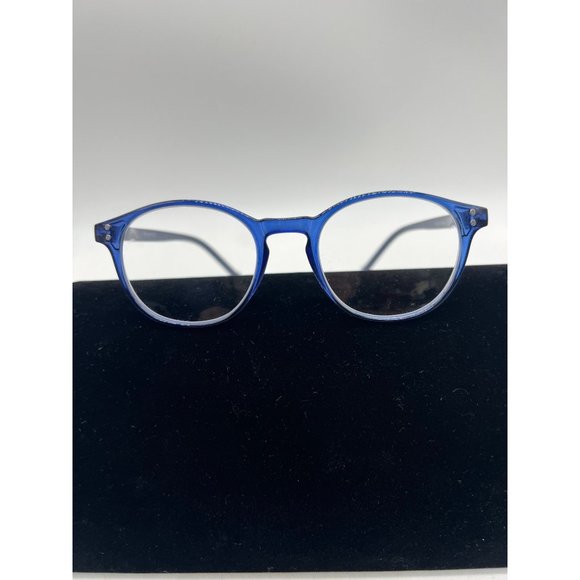 Norperwis Womens Reading Fashion Glasses Blue  +1.50 Round Frame - Picture 2 of 12